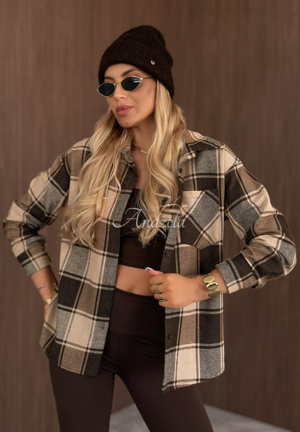 K&aacute;rovan&aacute; ko&scaron;ile Everyday Crush b&eacute;žovo-čokol&aacute;dov&aacute;