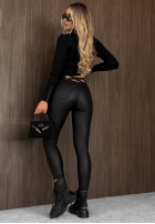 Sztruksowe Kalhoty mom fit Same Story černé