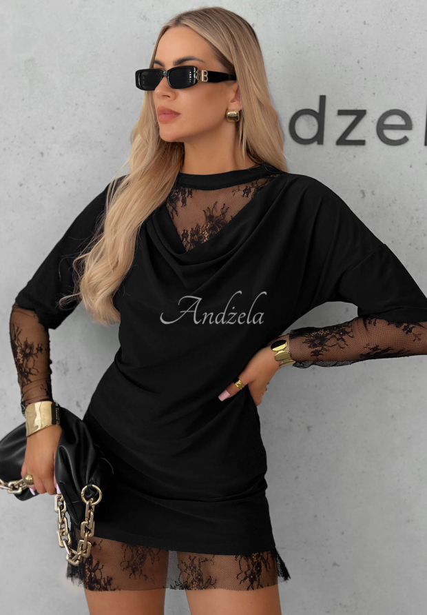 Mini &scaron;aty s krajkou Elegant Affair čern&aacute;