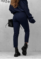 Kalhoty džínové  z paskiem Nothing More jasnogranatowe