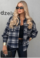 Košile z kołnierzem w kratę Maple Plaid granátová