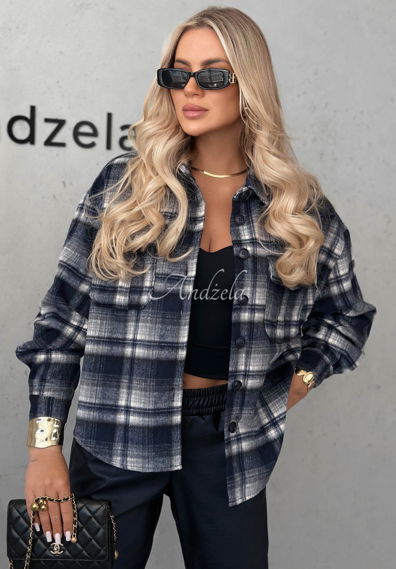 Károvaná košile s vlnou Maple Plaid granátová