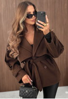 Dvouřadý Kabát z kołnierzem Timeless Charm velbloudí