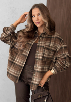 Košile z kołnierzem w kratę Maple Plaid granátová