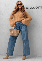 Kalhoty džínové  wide leg Cozy Streets modré