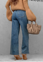 Kalhoty džínové  wide leg Cozy Streets modré