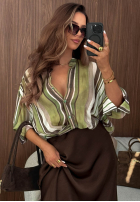 Košile w paski Dream State khaki