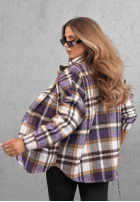 Košile wierzchnia w kratę Chestnut Check czerwono-Bílá