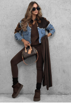 džínová Bunda w łatki Denim Cowgirl modrá