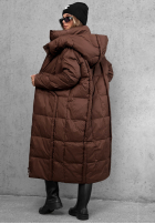Długa puchowa Bunda s kapucí Want Winter černá