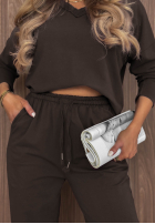 Halenka longsleeve z dekoltem w serek Simple Day vínová