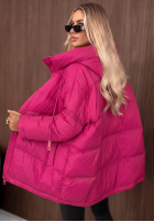 Prošívaná Bunda s kapucí Coldest Of Times červená
