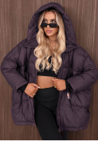 Prošívaná Bunda s kapucí Coldest Of Times červená
