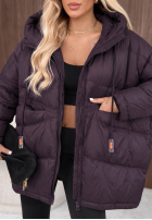 Prošívaná Bunda s kapucí Coldest Of Times červená