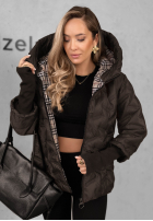 Prošívaná Bunda s kapucí Autumn Edge ciemnoczekoladowa
