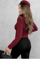 Halenka longsleeve z różą One Second černá