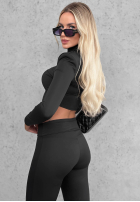 Krátká Halenka longsleeve Sassy Muse černá