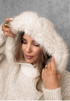 Nákrčník balaclava z futerkiem Winter Crush Mokka