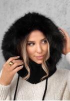 Nákrčník balaclava z futerkiem Winter Crush Mokka