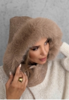 Nákrčník balaclava z futerkiem Winter Crush Mokka