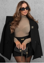Halenka longsleeve z golfem Soft And Warm čokoládová