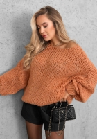 Miękki Svetr oversize Sugar Babe béžový