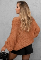 Miękki Svetr oversize Sugar Babe béžový
