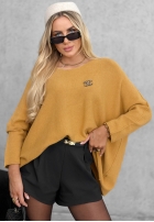 Svetr oversize Mellow Light čokoládový