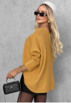 Svetr oversize Mellow Light čokoládový