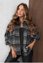 Košile z kołnierzem w kratę Maple Plaid granátová