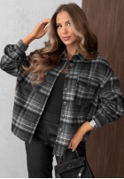 Košile z kołnierzem w kratę Maple Plaid granátová