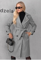 Dlouhý Kabát z kołnierzem i paskiem Maple Street velbloudí