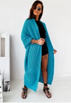 Sweter Kardigan Moi Turquoise